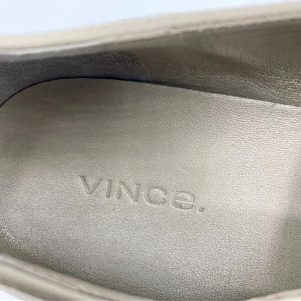 VINCE Light Wood Smoke Acker Slip-On Sneaker Size 7